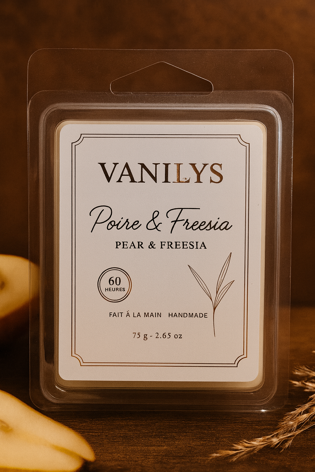 Cube de cire - Poire & freesia