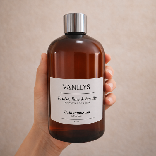 Bain moussant - Fraise, lime et basilic