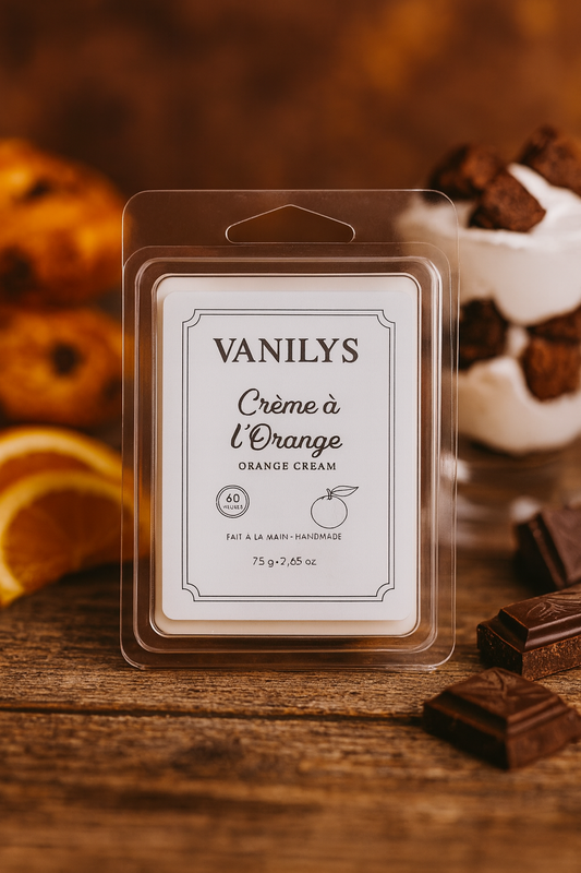 Cube de cire - Crème à l'orange