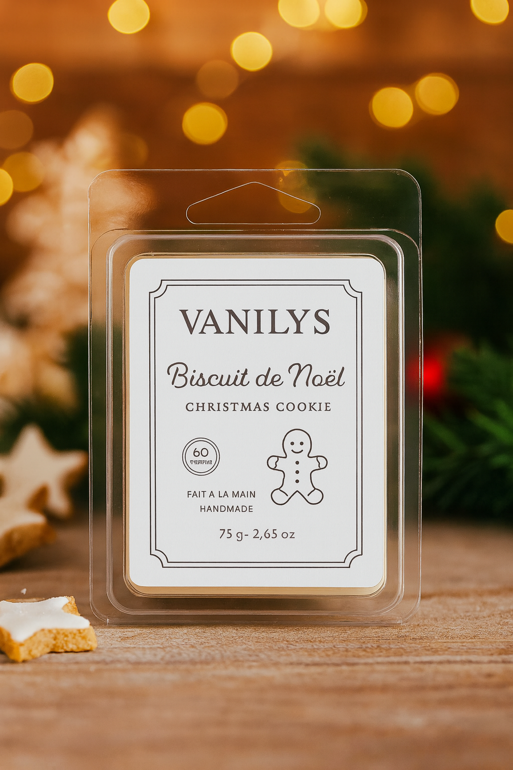 Cube de cire - Biscuit de Noël