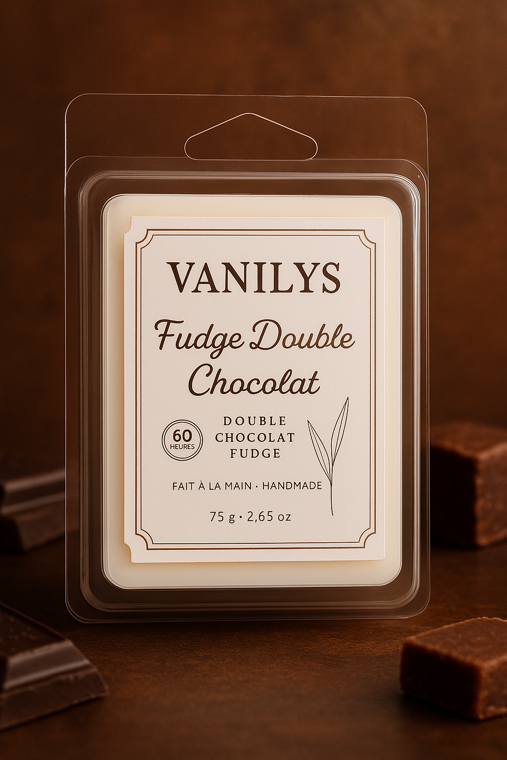 Cube de cire - Fudge double chocolat