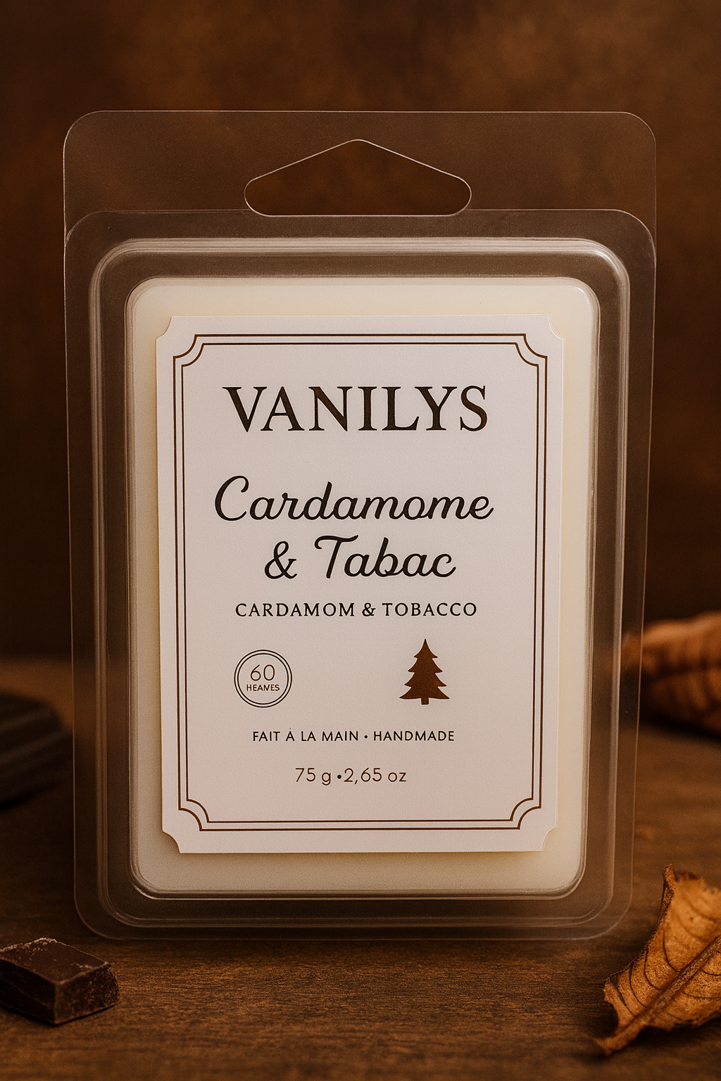 Cube de cire - Cardamome & tabac