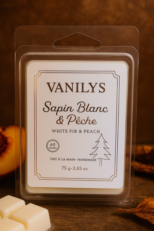 Cube de cire - Sapin blanc & pêche